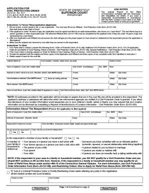  Restraining Order Ct 2015