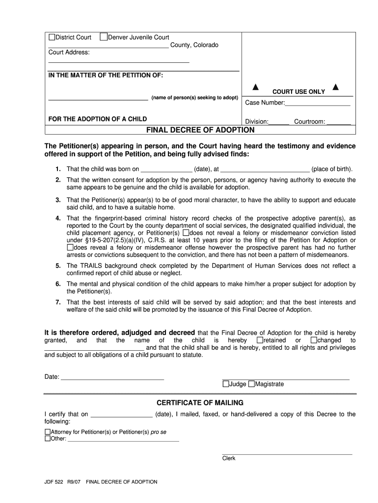 Colorado Courts Application for Payment Plan  Form