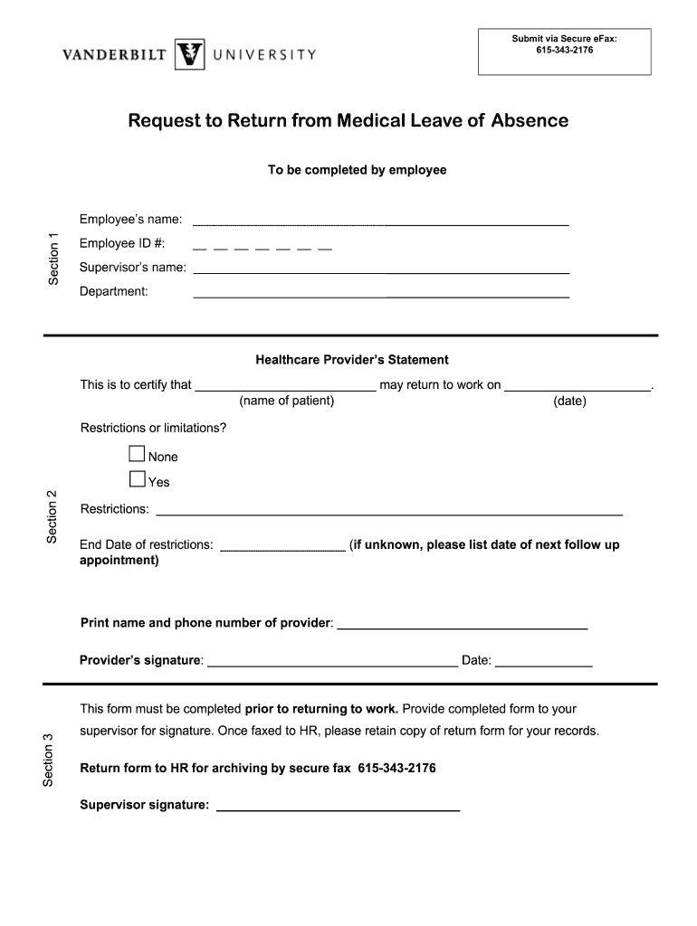 Medical Leave Form