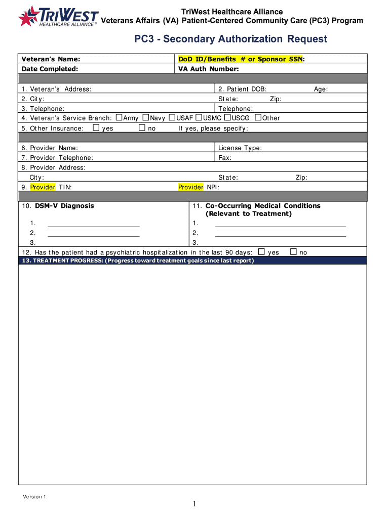 Triwest Sar Form