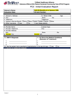  VA PC3 Initial Evaluation Report 2015