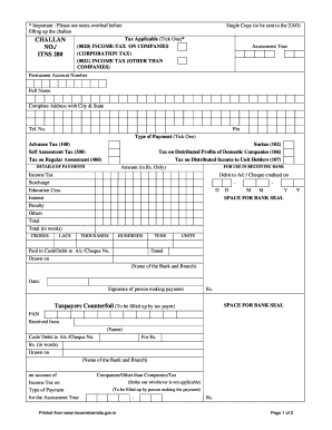 Forms$challanitns 280 Rtf Incometaxindia Gov