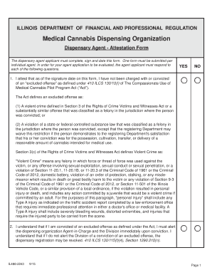 Dispensary Agent Attestation Form