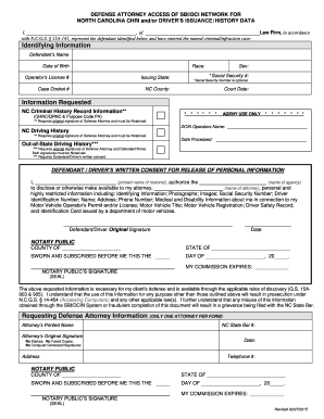  Defense Attorney Access of Sbi Dci Network Nc 2015