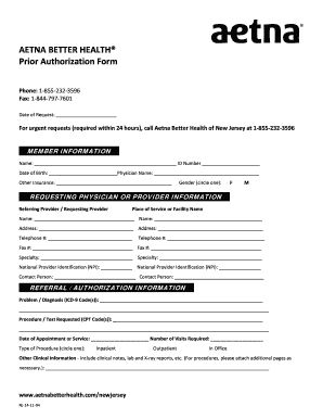 Aetna Referral Form