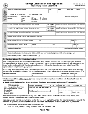 Itd 3312  Form