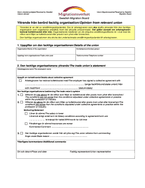 Facklig Organisation  Form