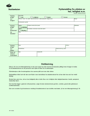 Flyttemelding  Form