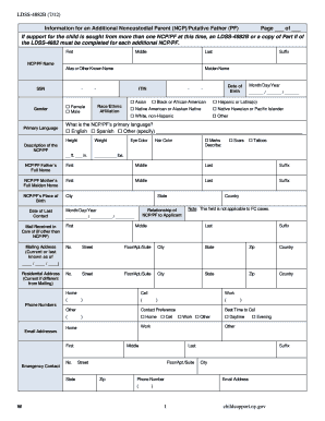 LDSS 4882B 712 W 1 Childsupport Ny Gov Information for an