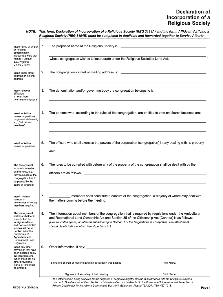  Custodian Declaration Form 2007-2024