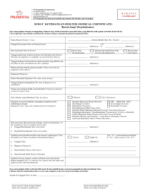 Formulir Klaim Rawat Jalan Prudential