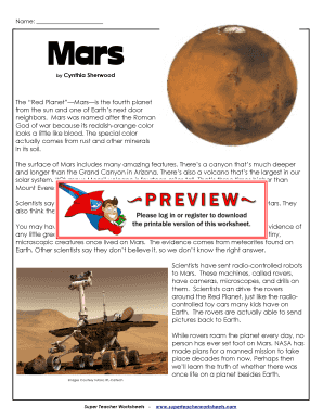 Mars by Cynthia Sherwood  Form