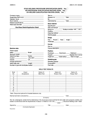 Stud Welding Wps  Form