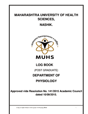 Muhs Log Book  Form