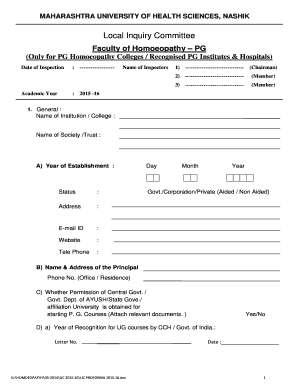 Muhs Lic Inspection Form