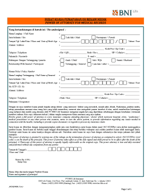 Isi Rekam Medis  Form