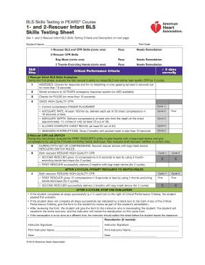 Printable Bls Study Guide  Form