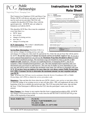 Public Partnerships Pay Rate Va  Form