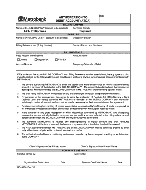  Metrobank Downloadable Forms 2012-2024