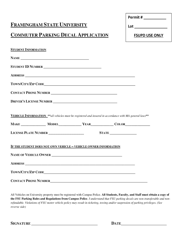 Framinghamstatecommuterdecal Form