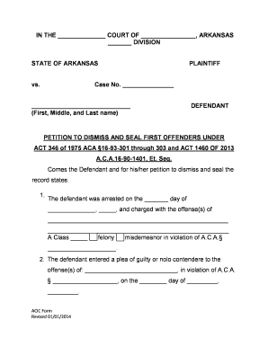 Arkansas Act 346  Form
