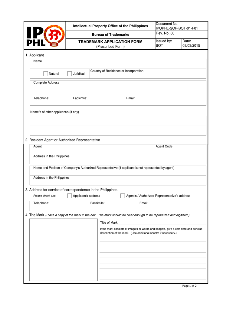 Trademark Application Form