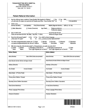 Scottish Rite Referral  Form