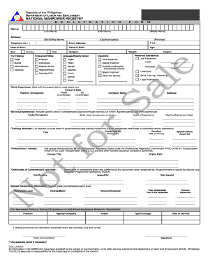 Manpower Application Form