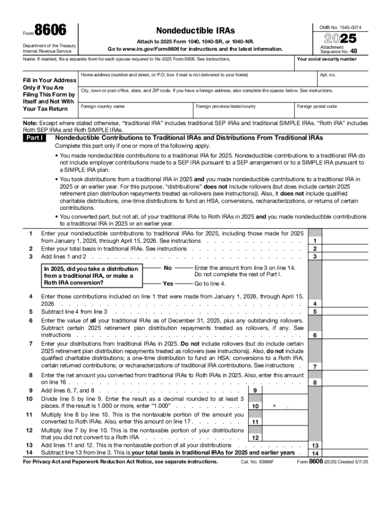 Do I Need to File Two Separate Form 8606, One for Me, One for