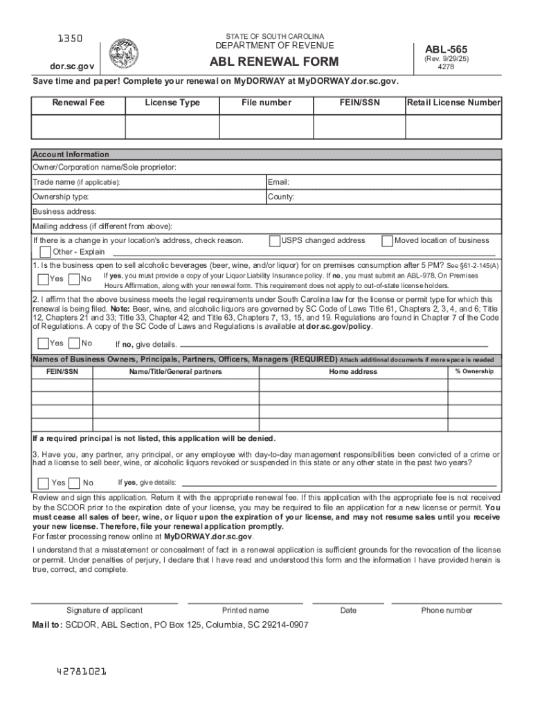1350STATE of SOUTH CAROLINADEPARTMENT of REVENUEAB  Form
