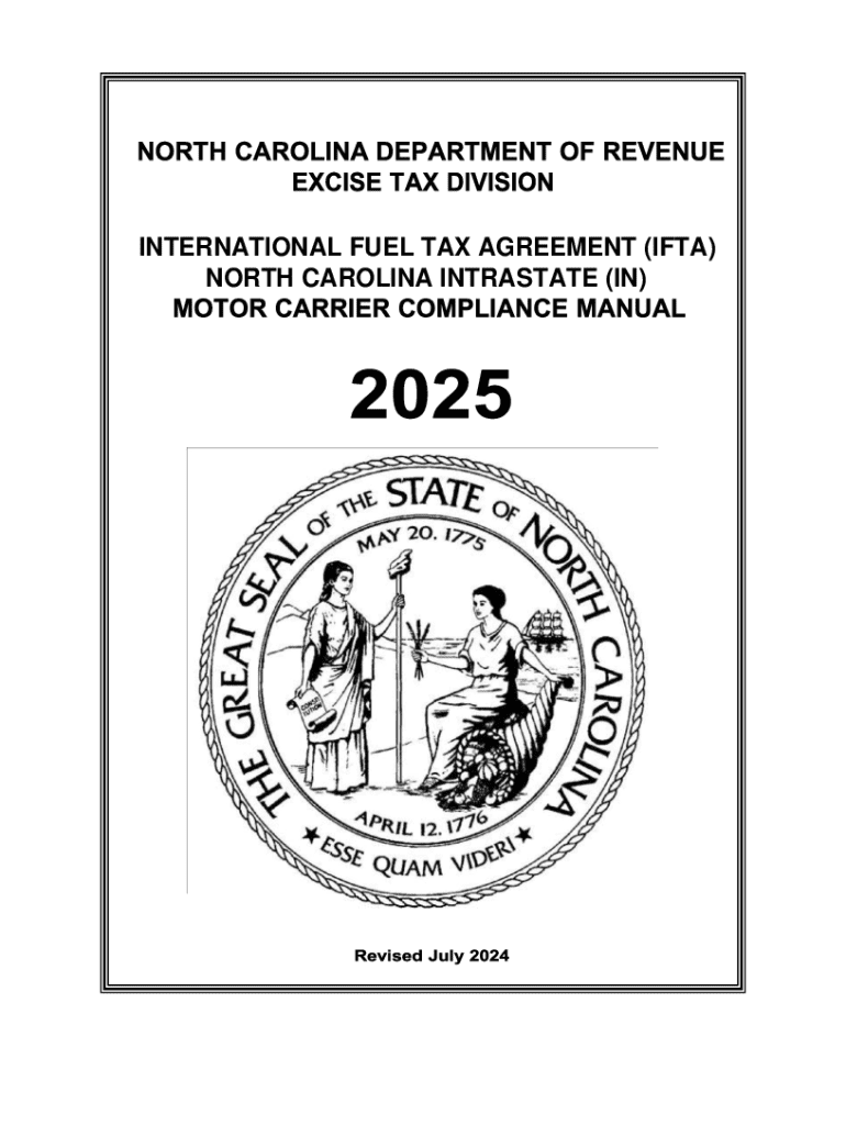 INTERNATIONAL FUEL TAX AGREEMENT IFTA NORTH CARO  Form