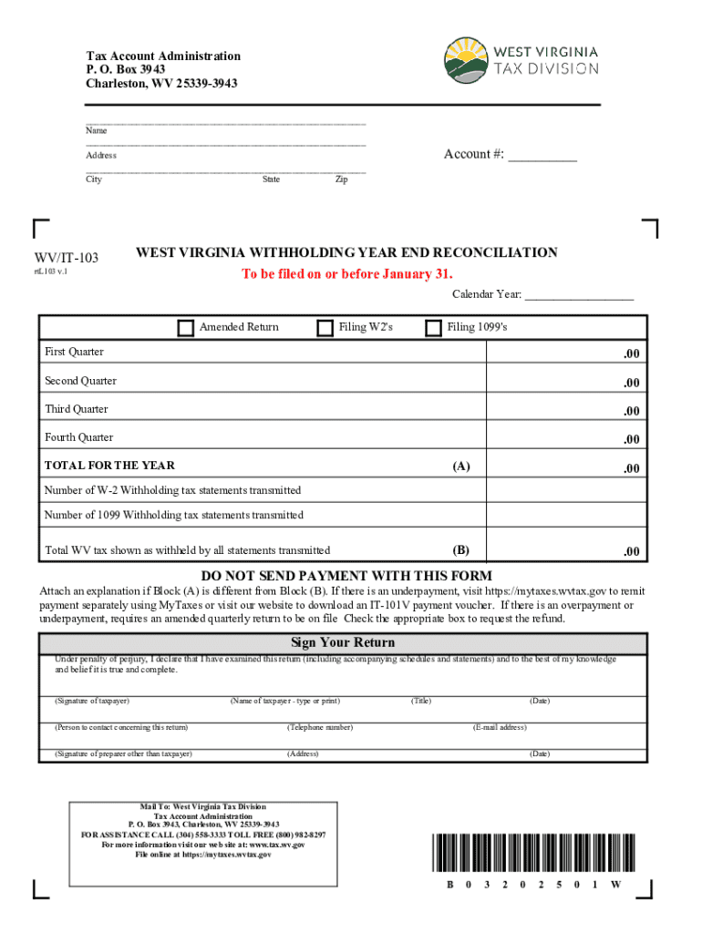 Contact WV Department of Revenue  Form