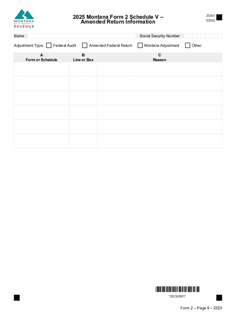 How to File an Amended Montana Tax Return  Form