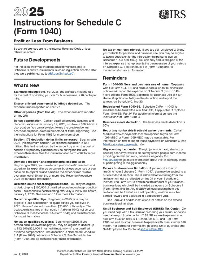 A Step by Step Guide to Filing Schedule C Form 1040