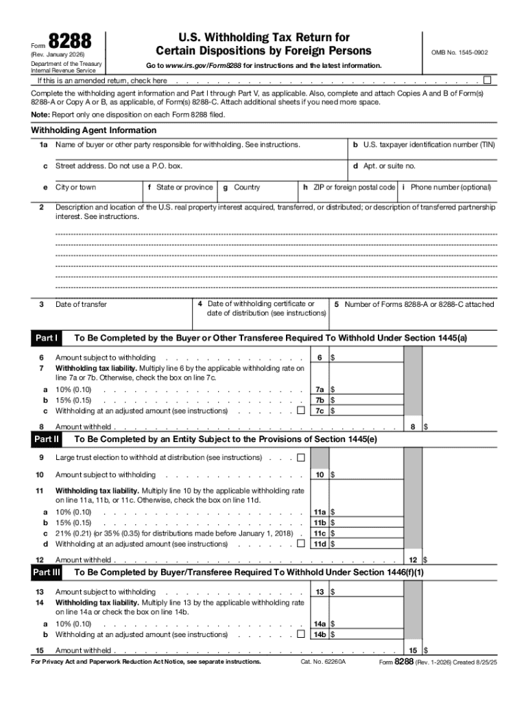 Form 8288 Rev January