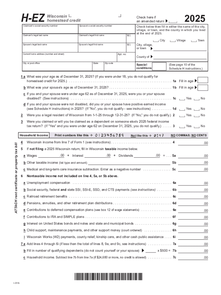 Homestead Credit Tax Year Fact Sheet 1116 Revenue  Form