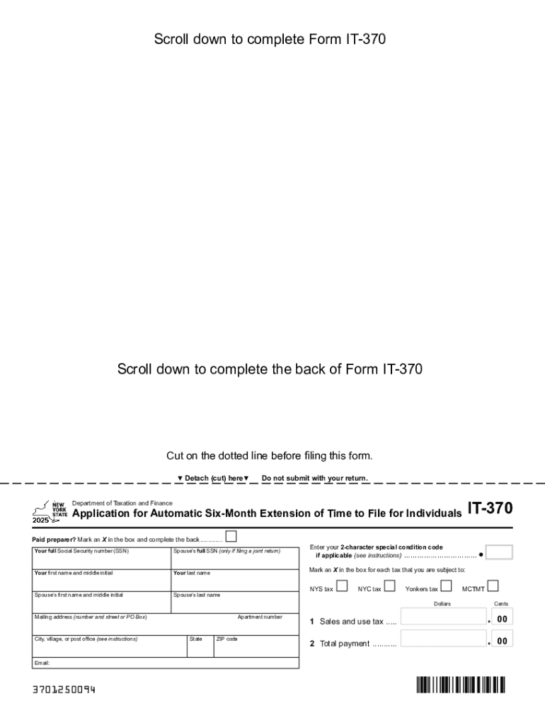 Instructions for Form it 370 Tax NY Gov