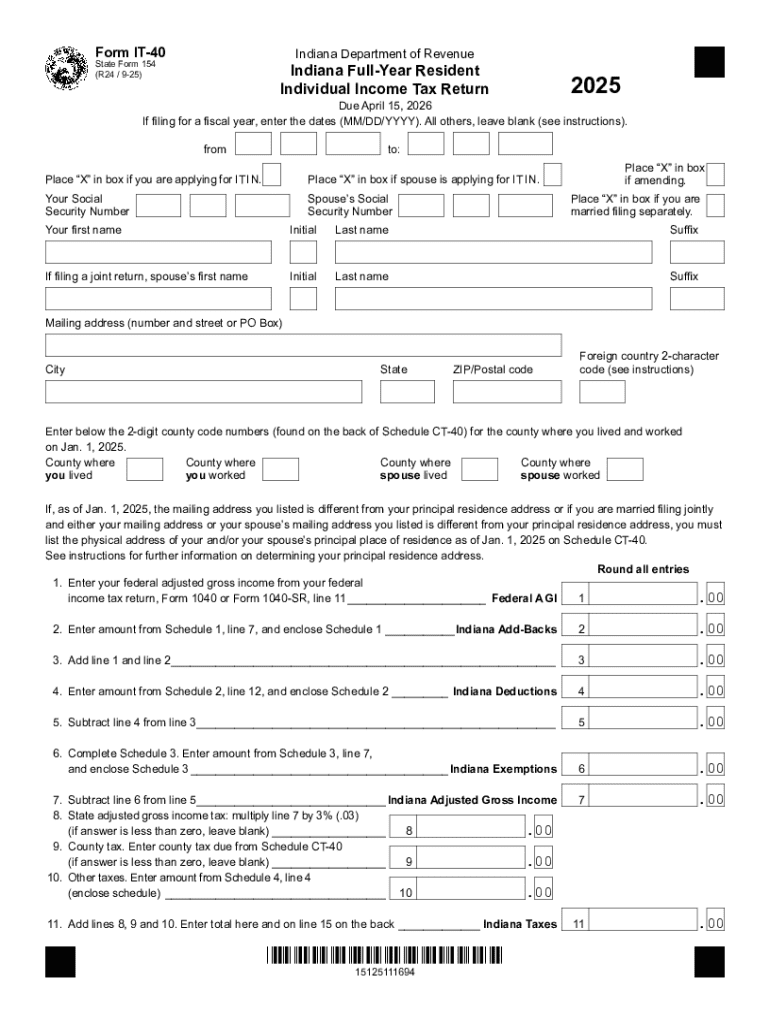 Indiana Tax FormsState by Online Taxes at OLT Com