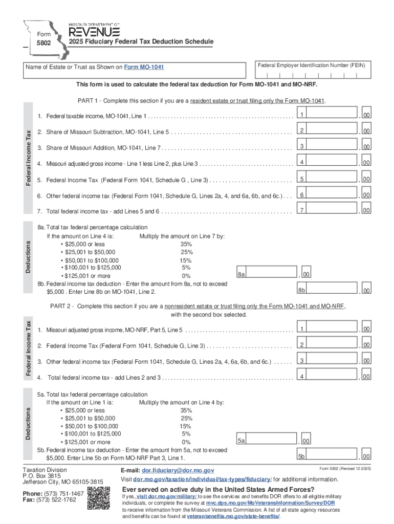 MO MO 1041 Fill and Sign Printable Template  Form