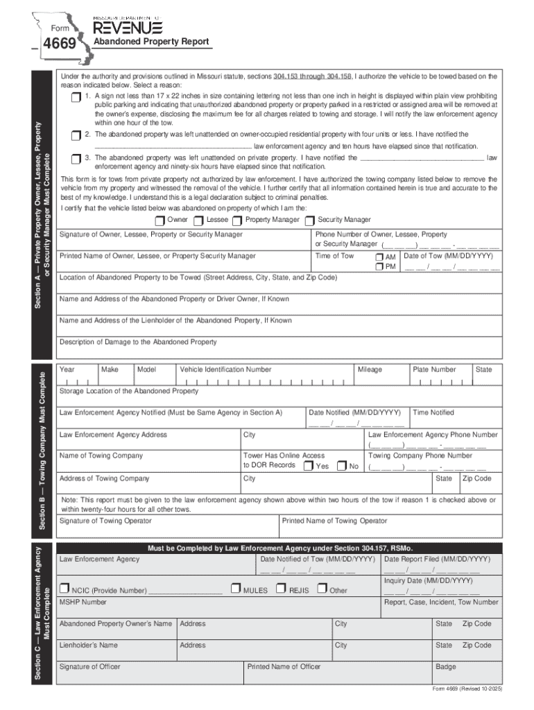 304 157 Vehicles Left Unattended or Improperly Parked on  Form