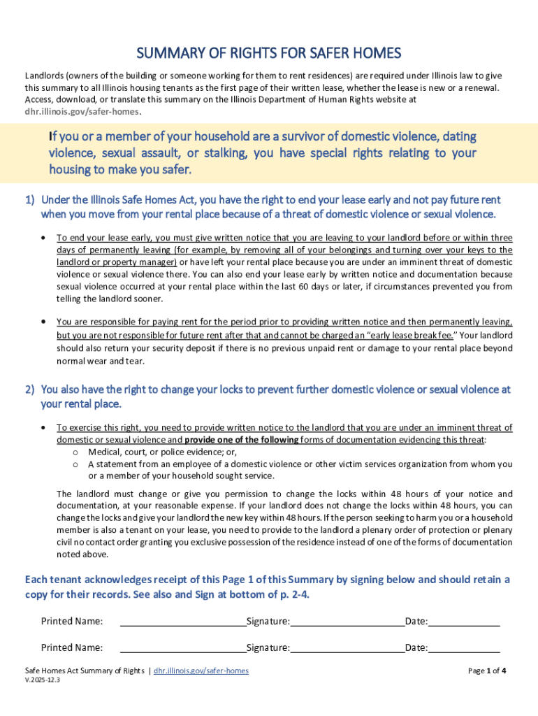 Chicago Residential Lease  Form