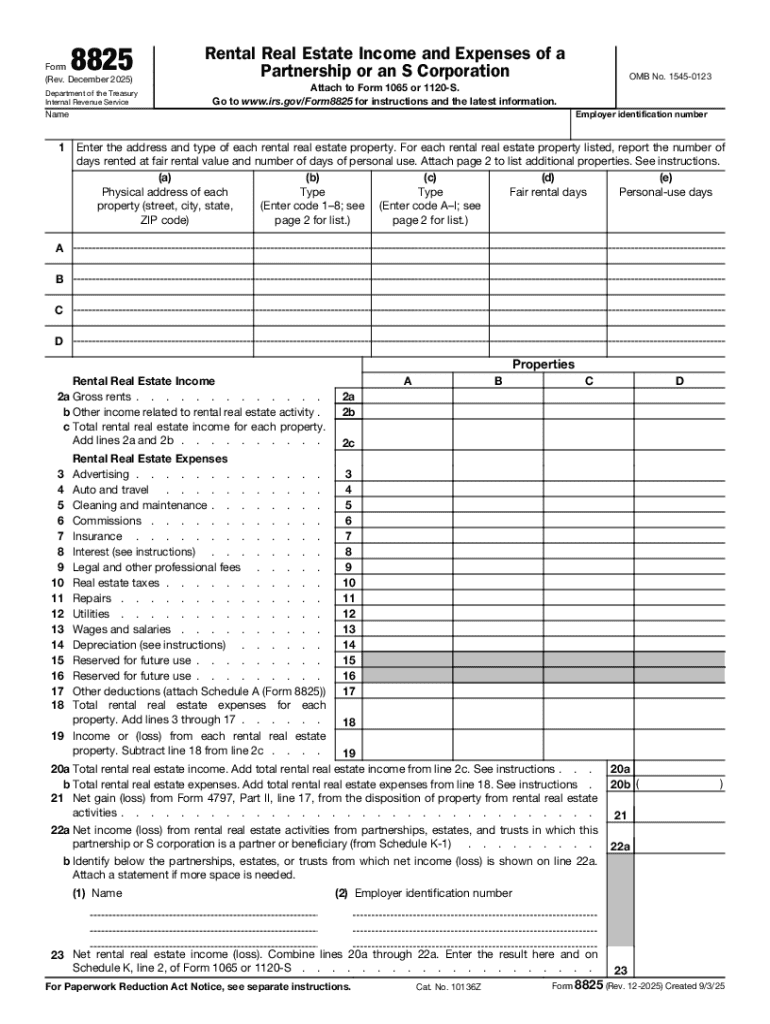 Form 8825 Rev December