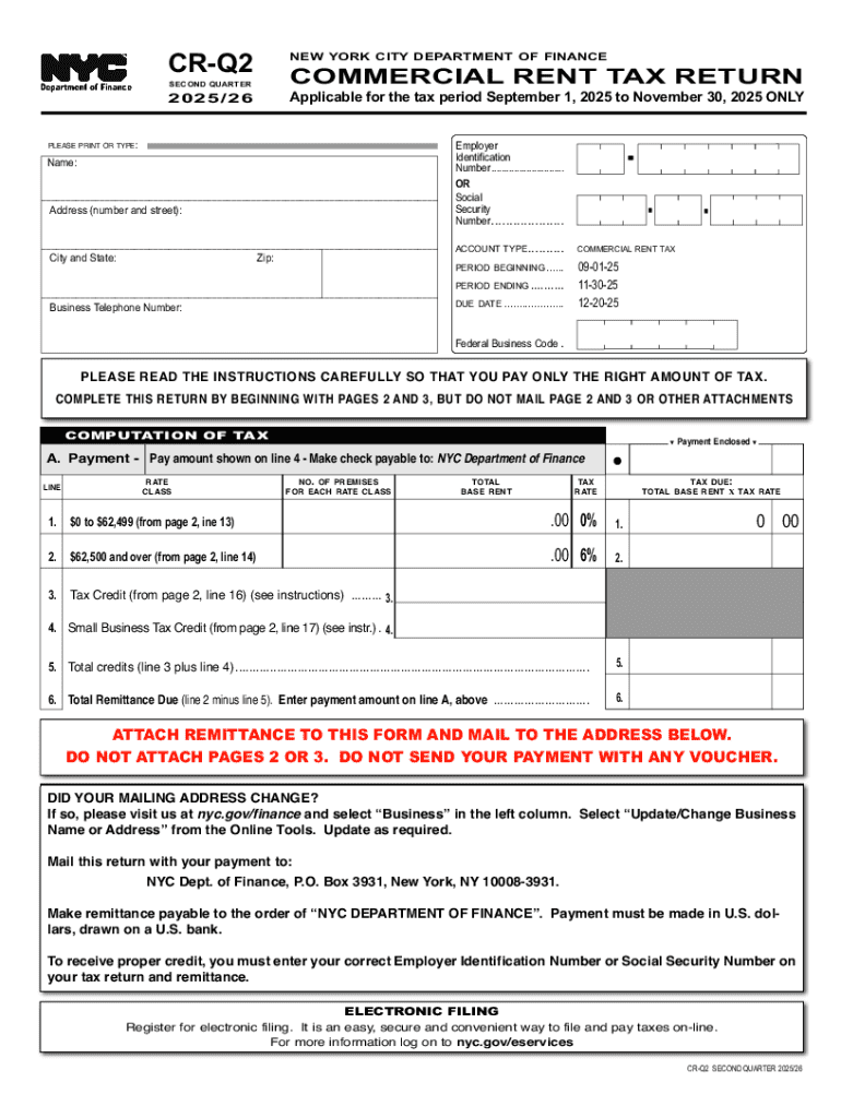 Nyc Commercial Rent Tax Form Fill Online, Printable