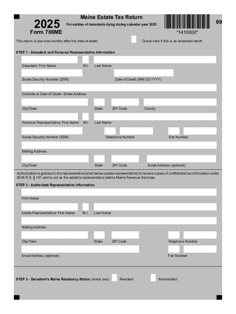 Maine Revenue Services Releases Estate Tax Return Form