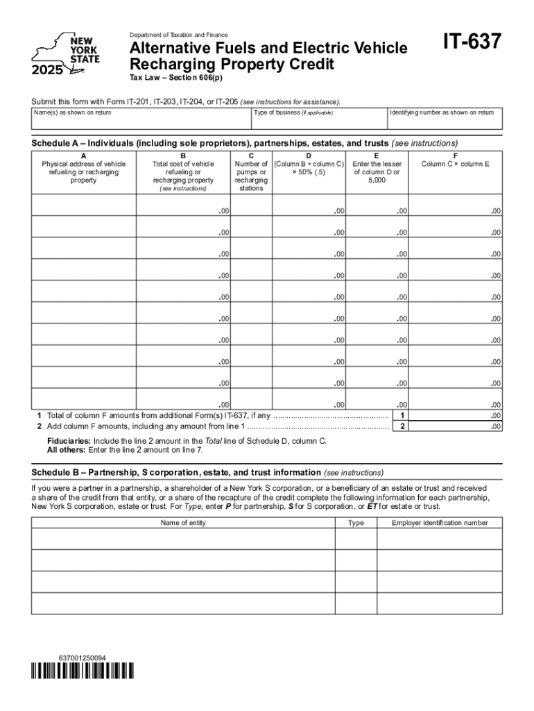 Form it 637 Alternative Fuels and Electric Vehicle