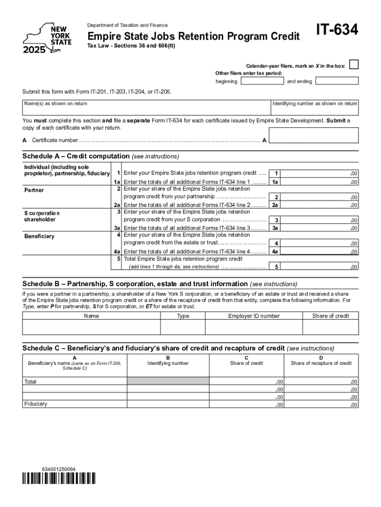 Instructions for Form CT 634 Tax NY Gov