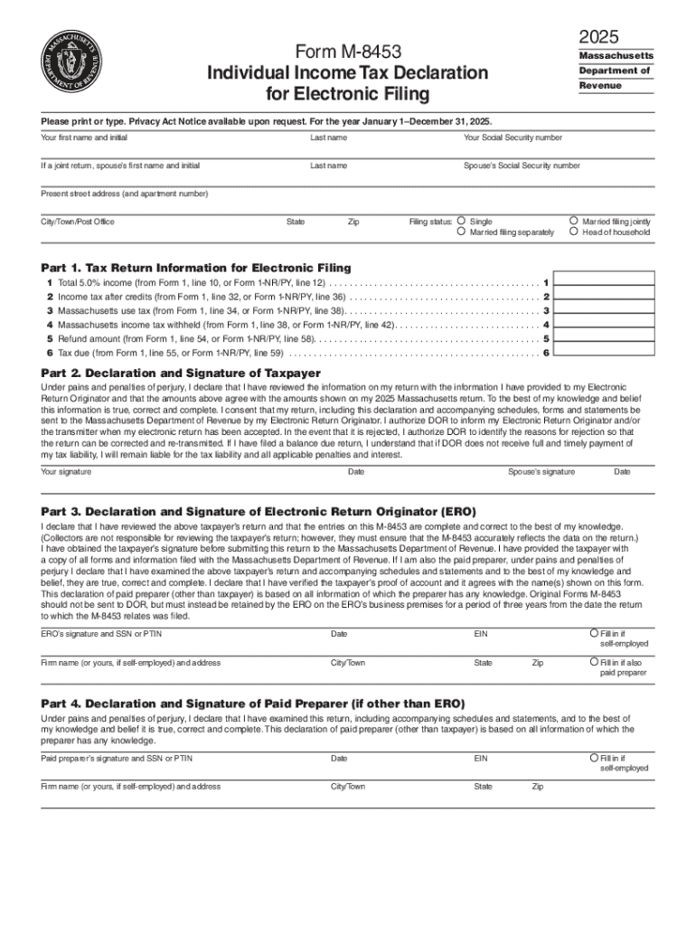 Massachusetts E File Forms, Publications, and Worksheets