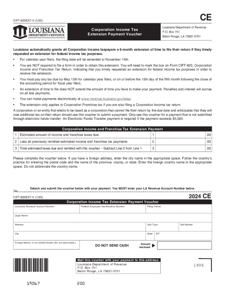 How Do I Request an Extension to File a Louisiana Corporation  Form