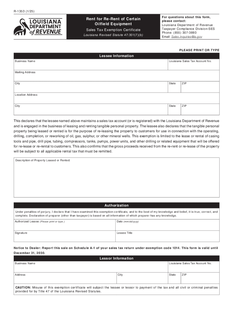 Louisiana Sales &amp;amp; Use Tax Society of Louisiana CPAs  Form