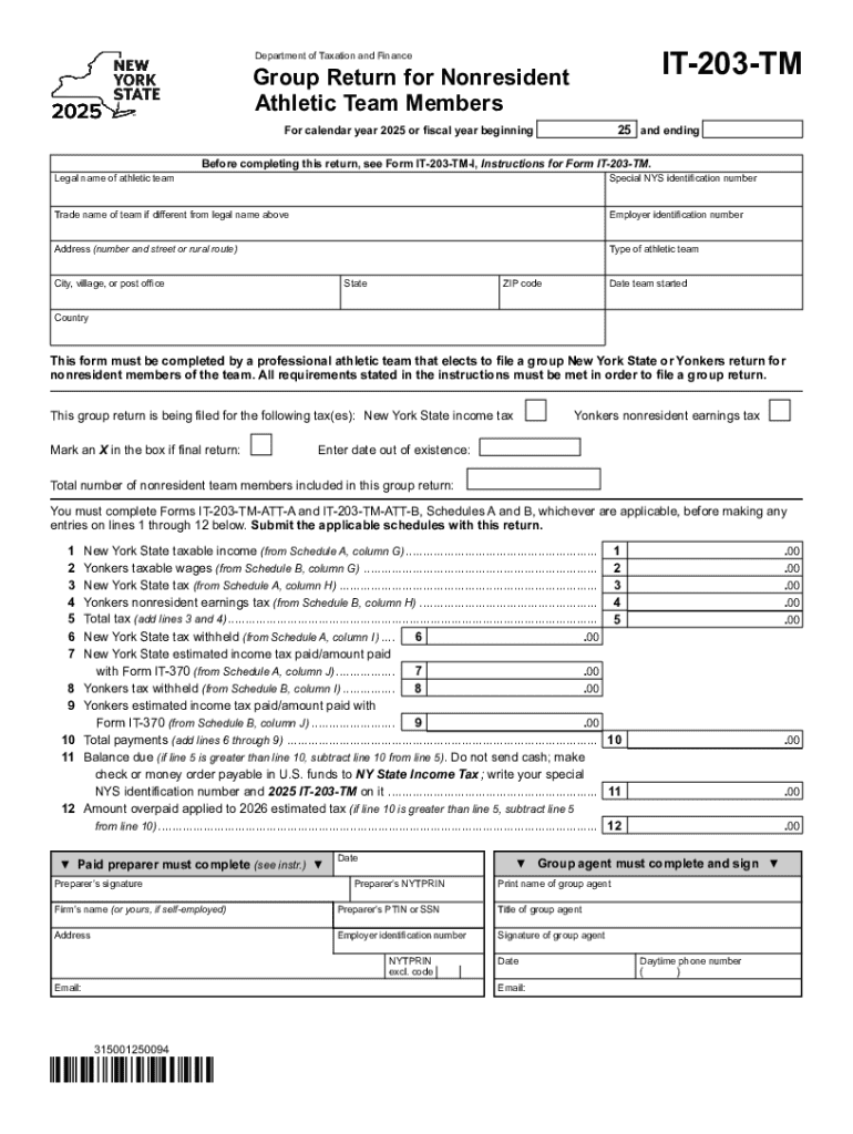 Instructions for Form it 203 TM Tax NY Gov